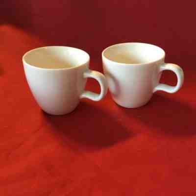 Beautiful Pair of White 2004 Starbucks 2 1/4" Demitasse Espresso Cups SHIPS FREE - Sold on eBay Oct, 31st 2019 for $19.99