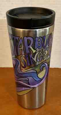 2016 STARBUCKS Stainless Steel  Mermaid/Siren Psychedelic Hippie TUMBLER 16 Oz - Sold on eBay Oct, 31st 2019 for $49.99