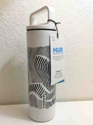 Starbucks Miir 20oz Vacuum Insulated Zebra Stripe Water Bottle NWT Black White - Sold on eBay Oct, 31st 2019 for $21.99