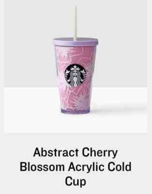 2017 Starbucks Floating Cherry Blossom Cold Tumbler 16 Oz NEW Limited SOLD OUT - Sold on eBay Oct, 31st 2019 for $15.99
