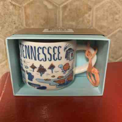 NIB Starbucks Been There Series  Tennessee Ornament 2oz Coffee Mug Christmas  - Sold on eBay Oct, 31st 2019 for $21.00