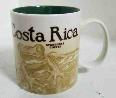 STARBUCKS "Costa Rica" Coffee Mug Green And White 16 Oz Cup 2014 Collectible  - Sold on eBay Oct, 31st 2019 for $40.00
