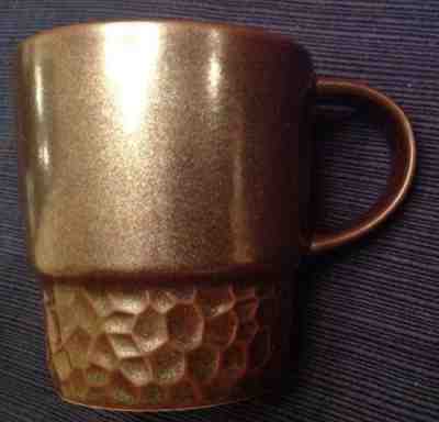 PAIR OF 2 2013 Starbucks Brown Stackable Metallic Mugs Coffee Cups FREE SHIPPING - Sold on eBay Oct, 31st 2019 for $24.99