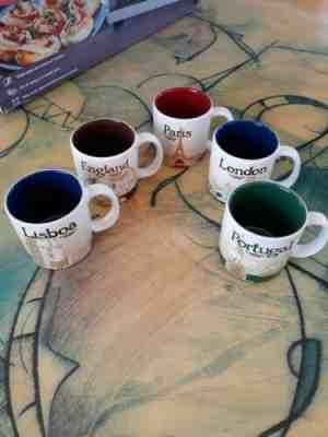 Starbucks Paris and London Espresso Cups Set Of Five Demitasse 3 oz England, ++! - Sold on eBay Oct, 31st 2019 for $69.99