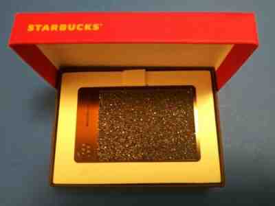Starbucks gift card 2015 "Swarovski Crystal Metal Gift Card" No Value Ltd Ed New - Sold on eBay Oct, 31st 2019 for $250.00