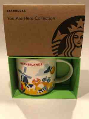 Starbucks Coffee 14oz NETHERLANDS mug YAH YOU ARE HERE Cup NIB w/SKU - Sold on eBay Oct, 30th 2019 for $32.99