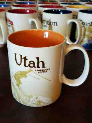 rare mugs Starbucks 2012 UTAH Global City Icon Collector Series 16 oz with SKU - Sold on eBay Oct, 30th 2019 for $295.00