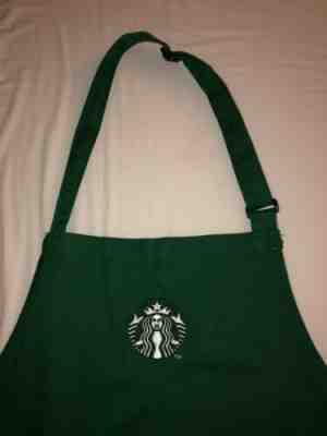 Starbucks Coffee Barista Green Apron Authentic Gently Used Worn - Sold on eBay Oct, 30th 2019 for $16.50