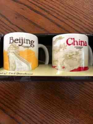 NEW STARBUCKS  BEIJING AND CHINA SET OF TWO DEMITASSE - Sold on eBay Oct, 30th 2019 for $17.99