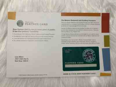 Starbucks 2003 RARE NEW USA PARTNER Card “Green Apron” w/ Mailer - Sold on eBay Oct, 30th 2019 for $60.00