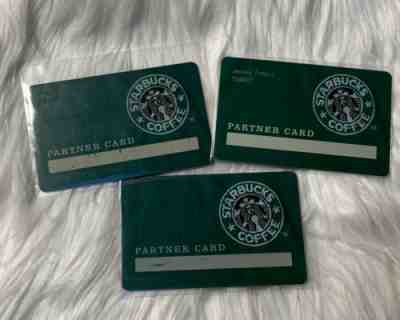 Starbucks 2003 RARE USA PARTNER Cards Lot of 3 “Green Apron” - Sold on eBay Oct, 30th 2019 for $39.00