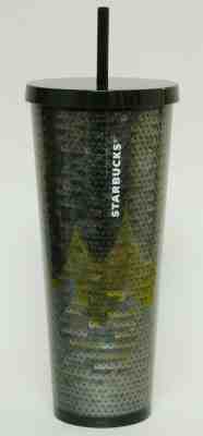 Starbucks Holiday 2018 Venti Tumbler BLACK SEQUIN COLD CUP 24oz Limited Edition - Sold on eBay Oct, 30th 2019 for $25.95