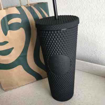 Starbucks Matte Black Cup Tumbler Venti Studded Limited Edition  - Sold on eBay Oct, 30th 2019 for $74.99