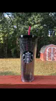 Fall 2019 STARBUCKS SPIDERWEB Glitter TUMBLER CUP Limited Edition HALLOWEEN New - Sold on eBay Oct, 30th 2019 for $40.00