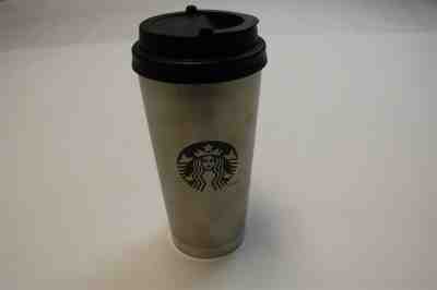 STARBUCKS COFFEE - 2010 Stainless Steel Siren Logo 16oz Travel Cup Mug - Sold on eBay Oct, 30th 2019 for $19.99