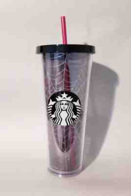 New Starbucks Halloween Glitter Spiderweb Limited Edition Tumbler Cup  - Sold on eBay Oct, 30th 2019 for $37.00