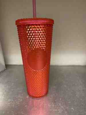 Hard To Find Starbucks studded tumbler Hot Pink Irridescent - Sold on eBay Oct, 30th 2019 for $65.00