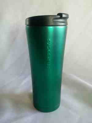 STARBUCKS Coffee 2011 Insulated Travel Mug Cup Tumbler 16oz Emerald Green RARE  - Sold on eBay Oct, 30th 2019 for $24.99