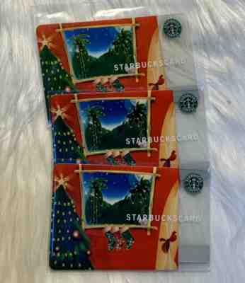 Starbucks Hawaiian Christmas Mele Kalikimaka 2005 Coffee Cards Old Logo Lot of 3 - Sold on eBay Oct, 30th 2019 for $121.50