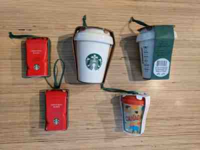 Lot of 9 Starbucks Holiday Christmas Ornaments Togo Cup Nesting Tiger Coffee  - Sold on eBay Oct, 30th 2019 for $65.25