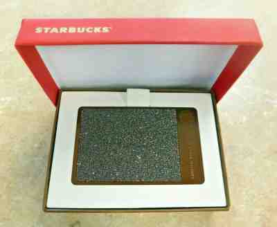 Starbucks 2015 Ltd Ed Swarovski Crystal Espresso Metal Gift Card $0 Bal NIB - Sold on eBay Oct, 30th 2019 for $327.00