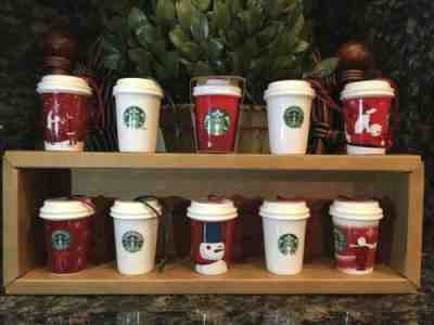 Starbucks 1992-2015 Hot To Go Ceramic CHRISTMAS ORNAMENTS  Lot of (10) PRISTINE! - Sold on eBay Oct, 30th 2019 for $75.00