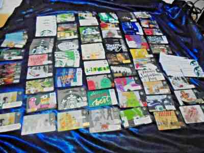 LOT OF 120+ STARBUCKS GIFT CARDS USED FOR COLLECTORS - Sold on eBay Oct, 30th 2019 for $25.00