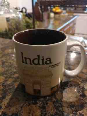 NEW Starbuck INDIA New Coffee Mug Global Icon City Collector Series Cricket 2012 - Sold on eBay Oct, 30th 2019 for $22.00