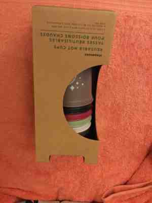 Starbucks 2019 Halloween Reusable Hot Cups Set Of 6 / 6 Lids New Never Opened  - Sold on eBay Oct, 30th 2019 for $16.50