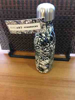  NEW STARBUCKS KELSEY MONTAGUE ART S'WELL BOTTLE 11083063 - Sold on eBay Oct, 30th 2019 for $23.50