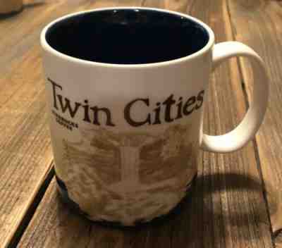 Starbucks Twin Cities Coffee Mug Cup Global Icon City Collector Series 16 oz - Sold on eBay Oct, 30th 2019 for $15.00