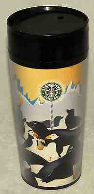 Starbucks Coffee - ThermoServe Travel Tumbler - Seals & Penguins 16 oz 1997 *VTG - Sold on eBay Oct, 30th 2019 for $18.99