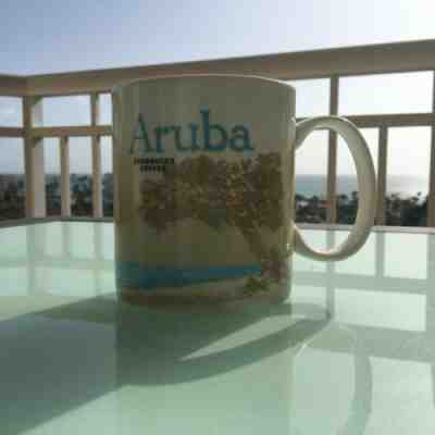 Starbucks Aruba Icon Coffee Tea Mug Divi Divi Tree Windsurfer 16 Oz Full Color