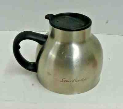 STARBUCKS Classic Stainless Steel 16 oz. Chubby Coffee Mug Lid Travel Non Skid - Sold on eBay Oct, 30th 2019 for $25.95