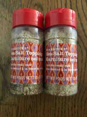 2 Starbucks Sea Salt Toppings Jars 2.83 Oz New Sealed  Exp 3.2020 - Sold on eBay Oct, 30th 2019 for $60.00