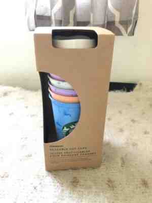 RARE 2019 Starbucks Reusable Hot Cups 6 Pack Lids Star Bucks Not Color Changing - Sold on eBay Oct, 30th 2019 for $26.05