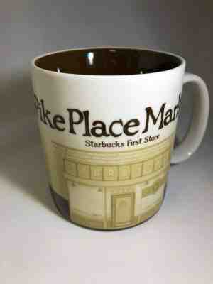 NEW! - STARBUCKS COFFEE Pike Place First Store 14oz Mug Cup NIB & w /SKU  - Sold on eBay Oct, 29th 2019 for $19.95