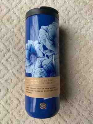 NEW Starbucks Summer 2019 Stainless Steel Insulated Blue Floral Tumbler Cup 16oz - Sold on eBay Oct, 29th 2019 for $34.95