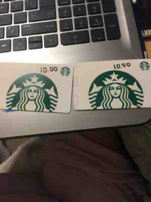 Starbucks Gift Card $20.00 - Sold on eBay Oct, 29th 2019 for $16.00