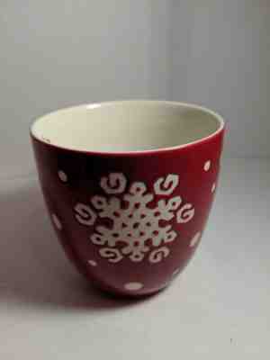 Starbucks HOLIDAY 2007 Red with white snowflakes coffee cup mug - Sold on eBay Oct, 29th 2019 for $17.00