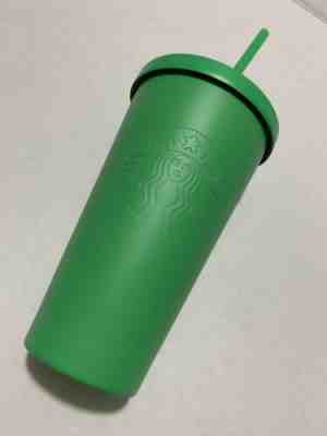 STARBUCKS GREEN HOT TEA COFFEE CUP TUMBLER METAL 16 fl oz - Sold on eBay Oct, 29th 2019 for $22.99
