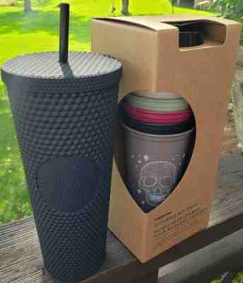 Starbucks 2019 Fall Black Matte Studded Tumbler &Set Of 6 Halloween Cups lot NEW - Sold on eBay Oct, 29th 2019 for $75.00