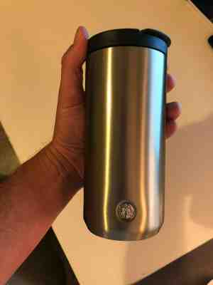 Starbucks 12 oz Stainless Vacuum Insulated Flip Top Coffee Tea Tumbler - Sold on eBay Oct, 29th 2019 for $19.99