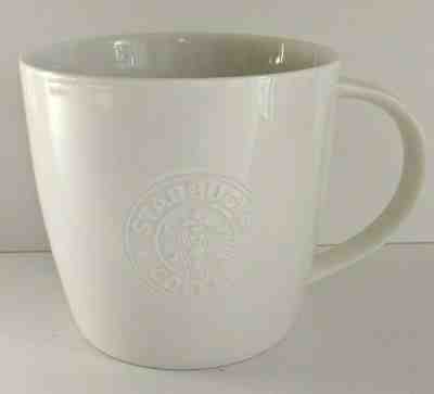 Starbucks Coffee New Bone China 16 oz. Embossed Siren Mermaid White Cup Mug 2009 - Sold on eBay Oct, 29th 2019 for $26.99