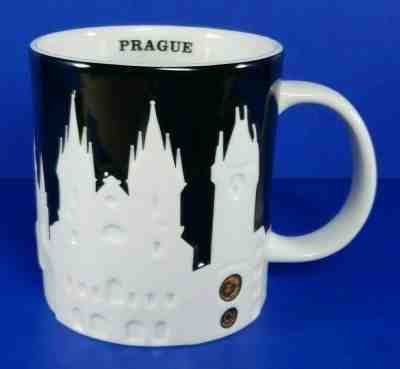 Starbucks Prague 2011 Collector Series City Relief Black White 16 oz - Sold on eBay Oct, 29th 2019 for $45.00