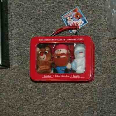 2003 Starbucks Rudolph Reindeer Finger Puppets Lunchbox Yukon Cornelius Bumble - Sold on eBay Oct, 29th 2019 for $15.00