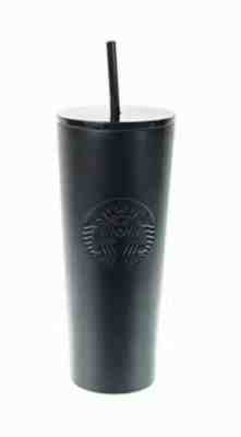 BRAND NEW STARBUCKS COLD CUP MATTE BLACK STAINLESS STEEL VENTI TUMBLER 24 oz. - Sold on eBay Oct, 29th 2019 for $28.00