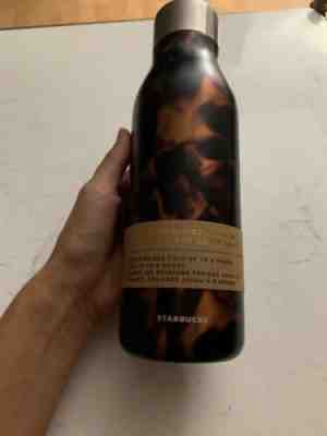 2019 NEW Starbucks brown leopard stainless steel water bottle tumbler cup 20 oz. - Sold on eBay Oct, 29th 2019 for $24.99