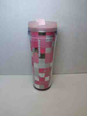 Starbucks 2003 Pink Squares Travel Mug 12 oz Hot Tumbler Free Shipping BRAND NEW - Sold on eBay Oct, 29th 2019 for $21.99