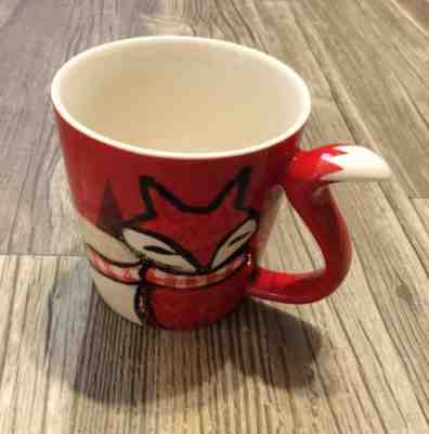 Starbucks Red Fox Tail Handle Holiday 2016 12 Oz Collectible Mug Cup Tea  - Sold on eBay Oct, 29th 2019 for $26.00